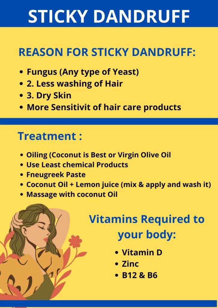 natural home remedy for sticky dandruff