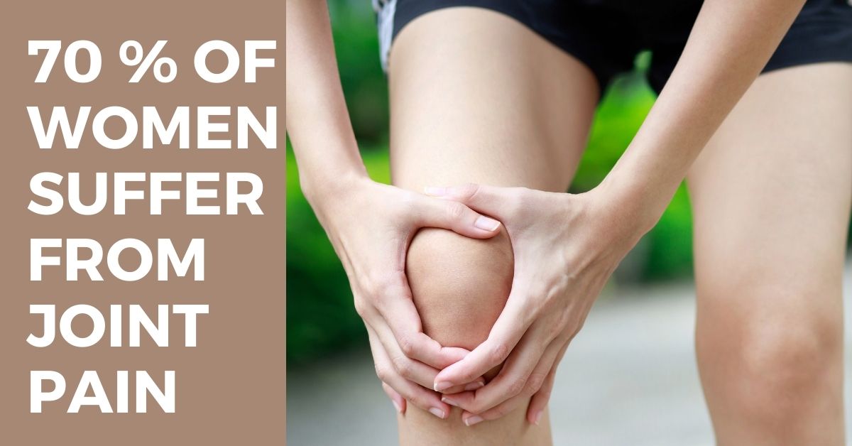 70 percentage of women suffer from joint pain