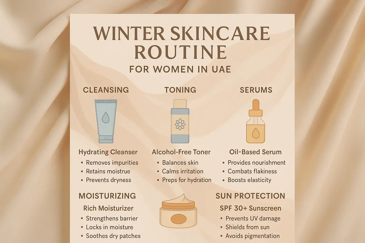 Winter Skincare Routine for Women in UAE