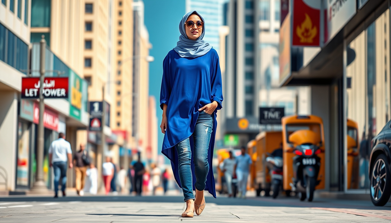 Discover the Trendy Fusion of Abaya and Jeans on Dubai's Streets